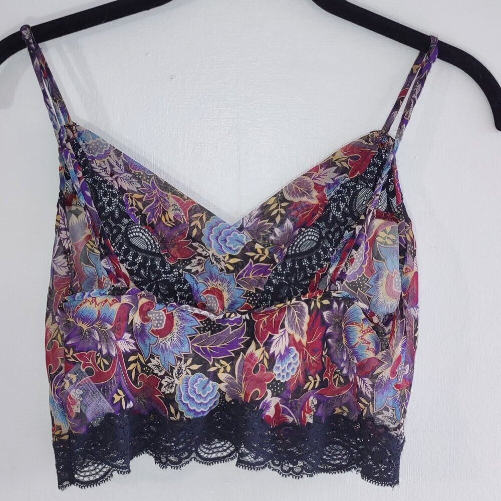 Vintage Oscar de la Renta Floral Lace Cami Top Indie Whimsigoth Feminine Size 32 - Picture 4 of 9